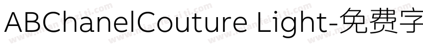 ABChanelCouture Light字体转换